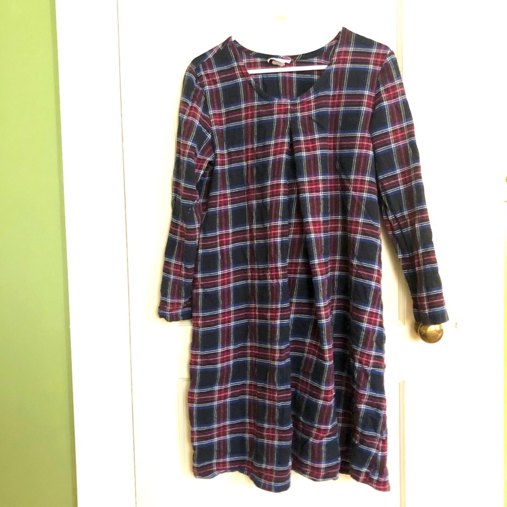 Flannel Nursing Maternity Nightgown